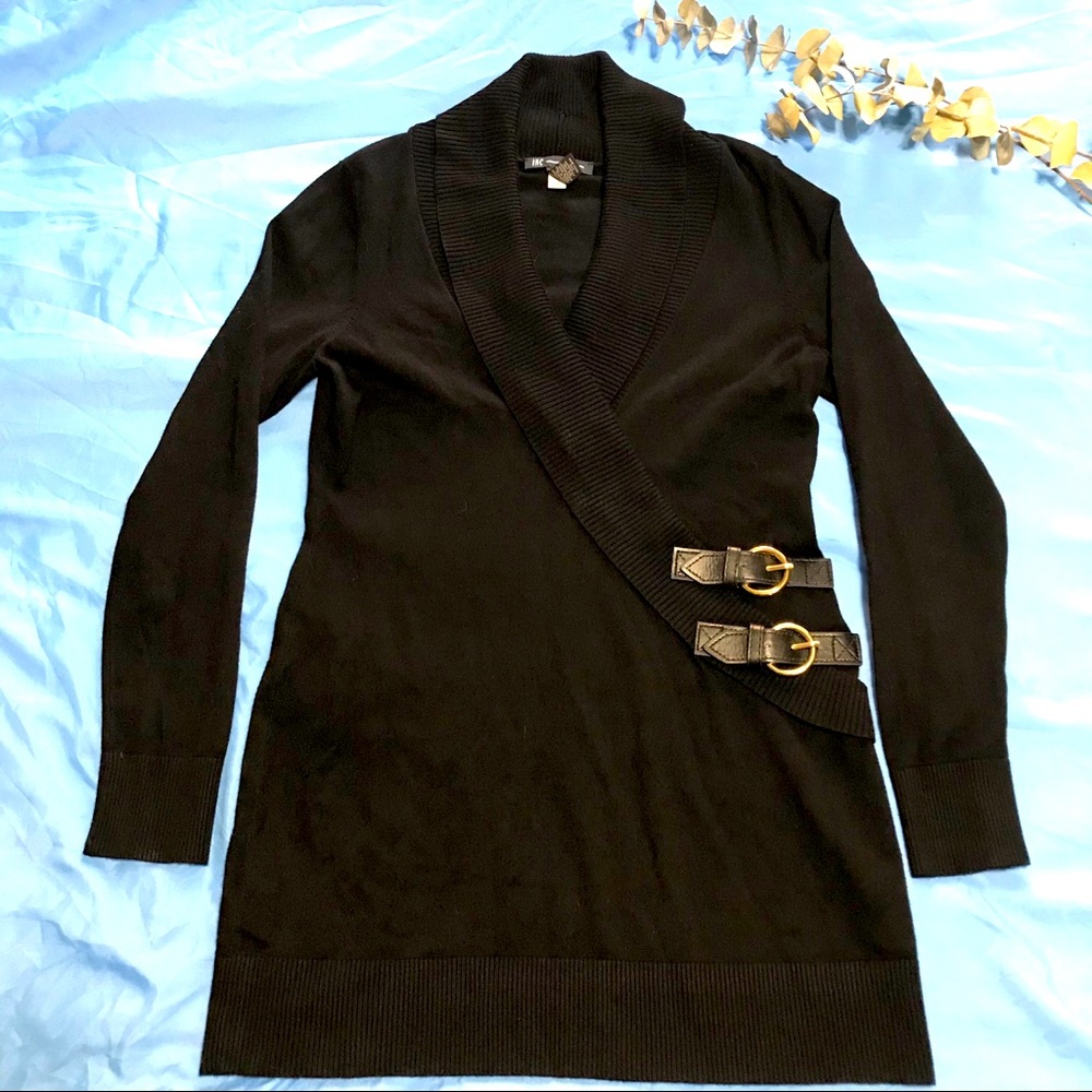 Belt waisted sweater szL INC